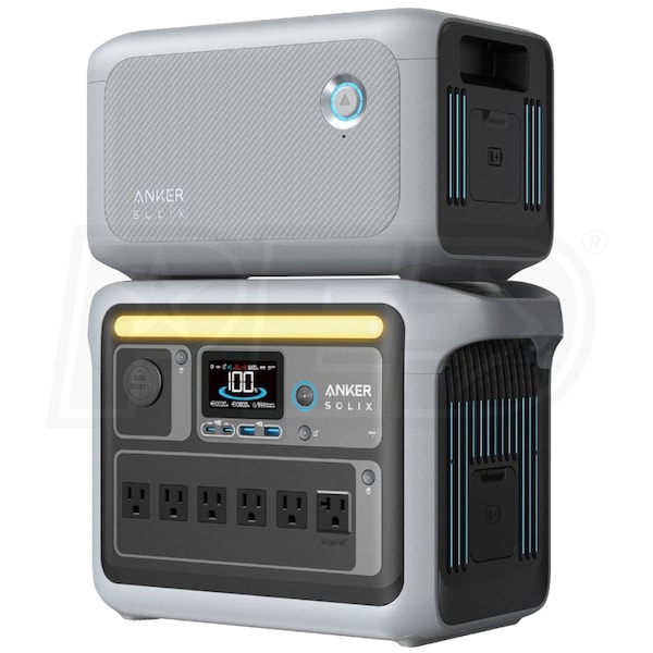 Anker SOLIX B1761114 C1000X - 1056Wh Portable Power Station w/ 1056Wh  Expansion Battery