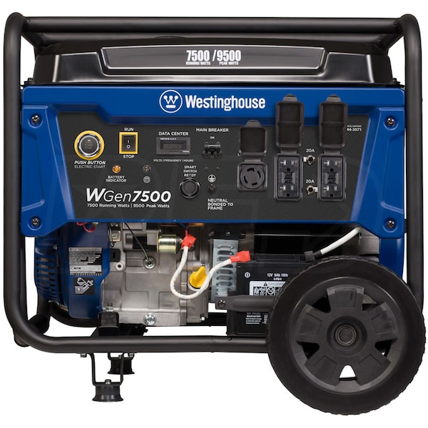 Westinghouse WGEN7500 7500 9500 Watt Wireless Remote Start Generator AVR