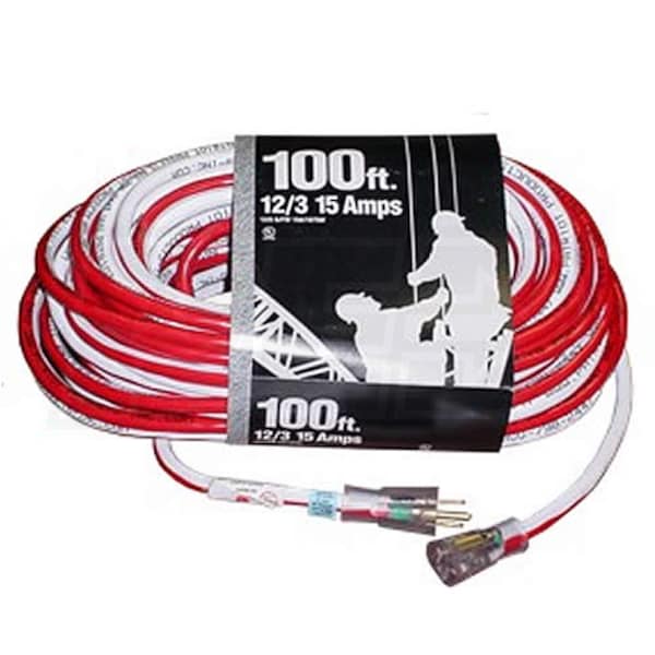 Patriot Products 888000084 Patriot 100Foot 12Gauge Heavy Duty Commercial Extension Cord w/ Lit End