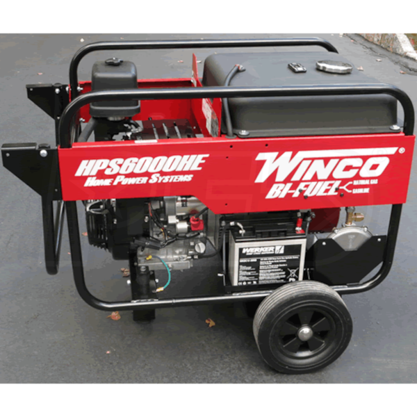 Winco HPS6000HE 5500 Watt Dual Fuel Generator w/ Electric Start Honda Engine